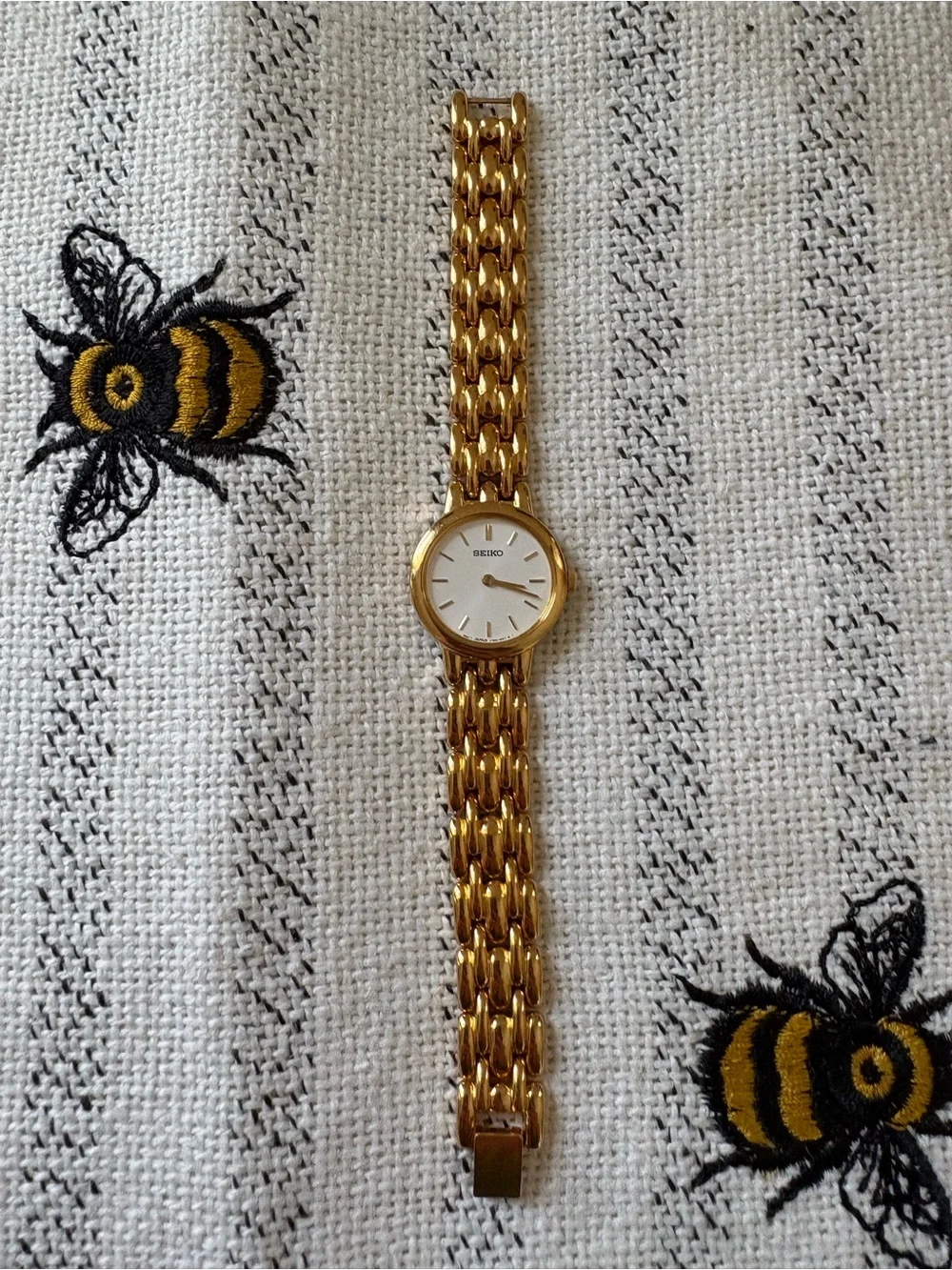 Seiko Gold Tone Stainless Steel Bracelet Watch